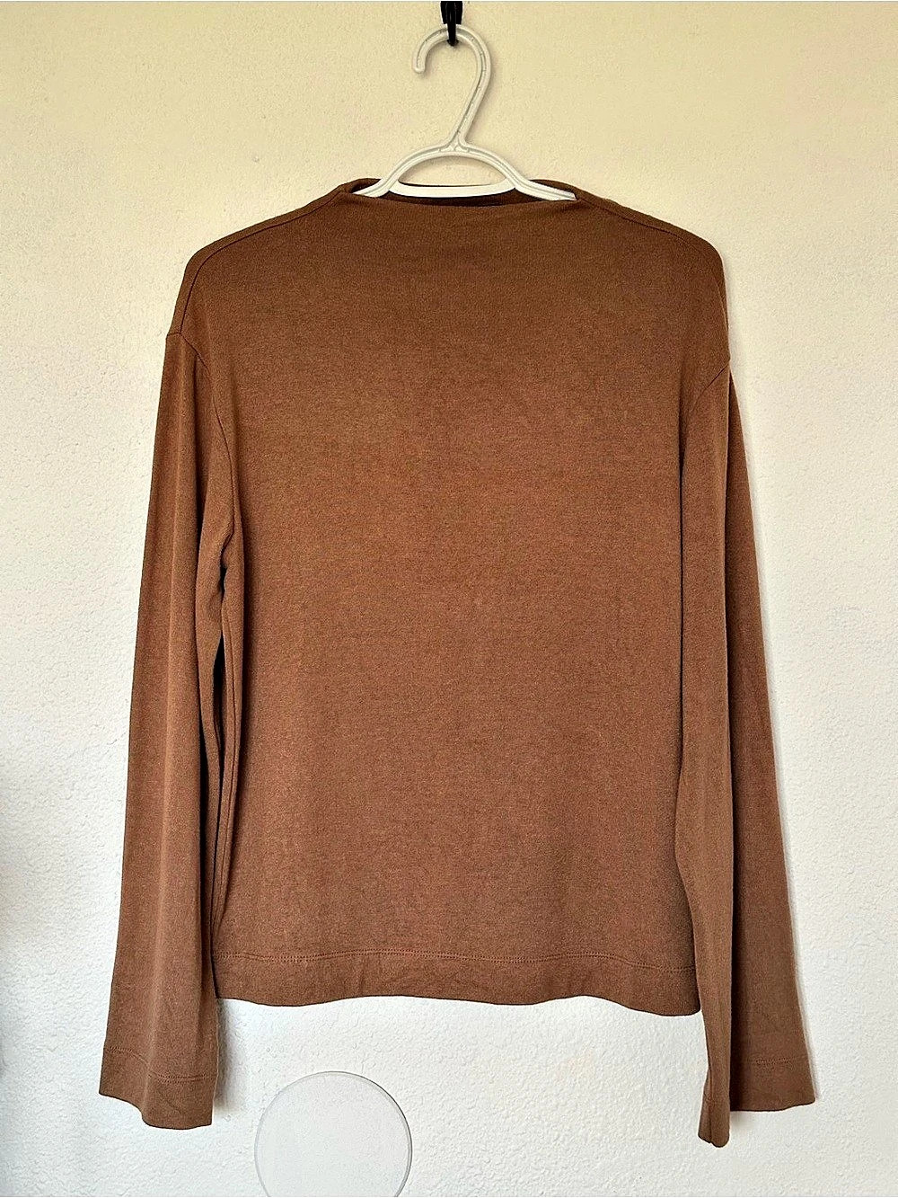 Banana Republic Soft Luxe Long Sleeve Top in Brown Size Small